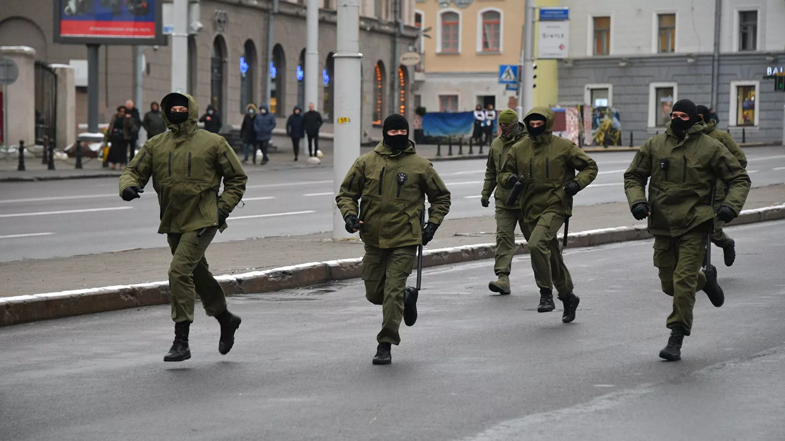 На акциях протеста в Минске задержали десять человек